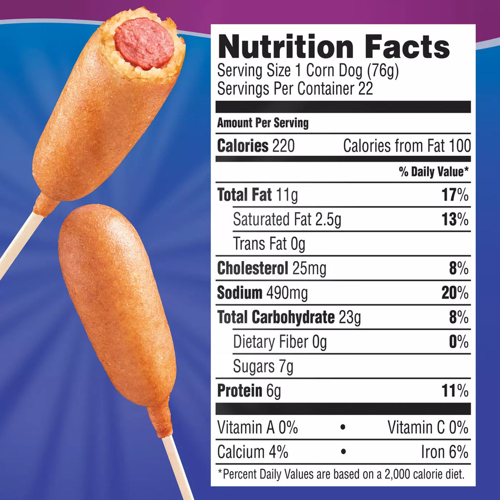 Frozen Fully Cooked Classic Corn Dogs
