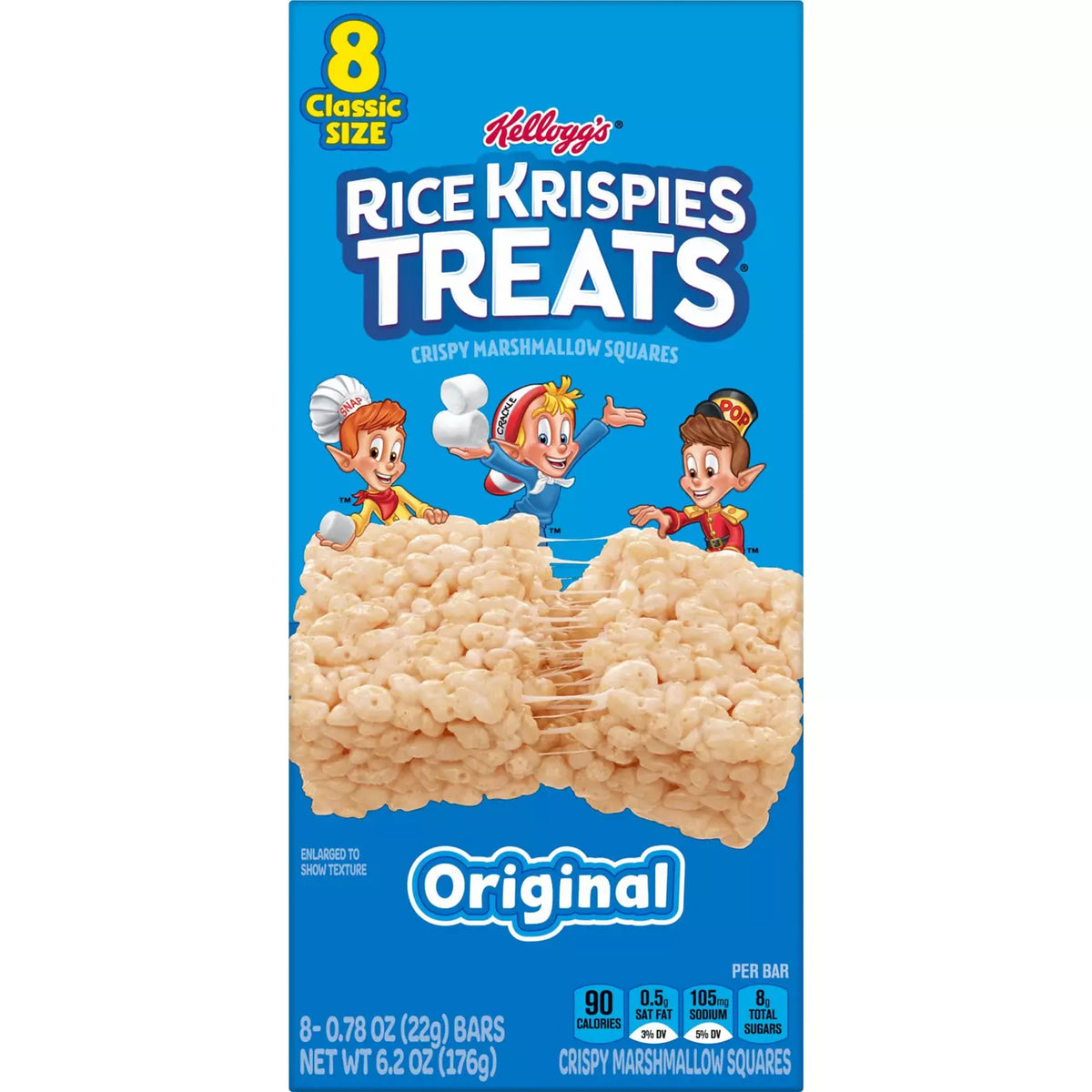 Original Crispy Marshmallow Squares, 6.2 oz
