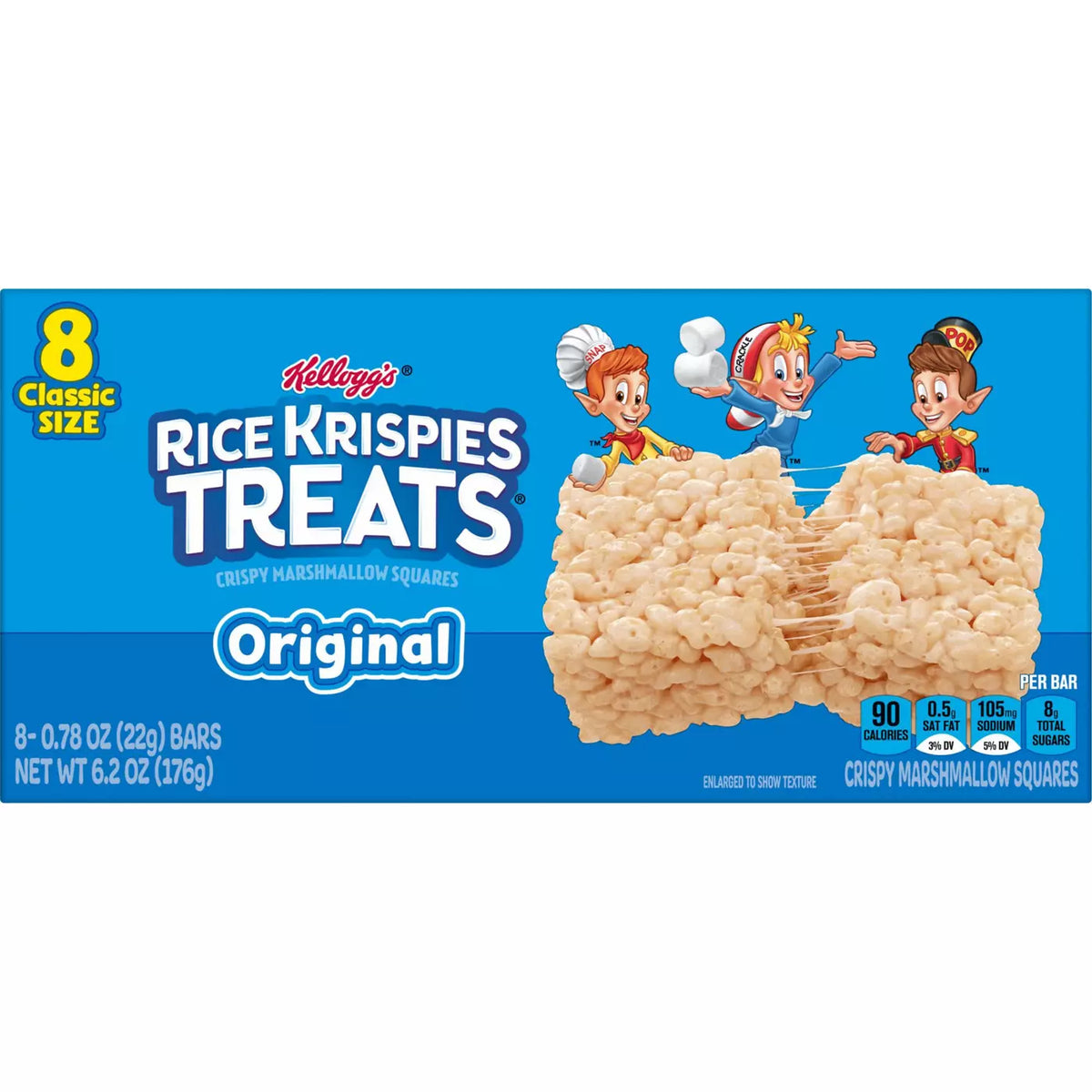 Original Crispy Marshmallow Squares, 6.2 oz