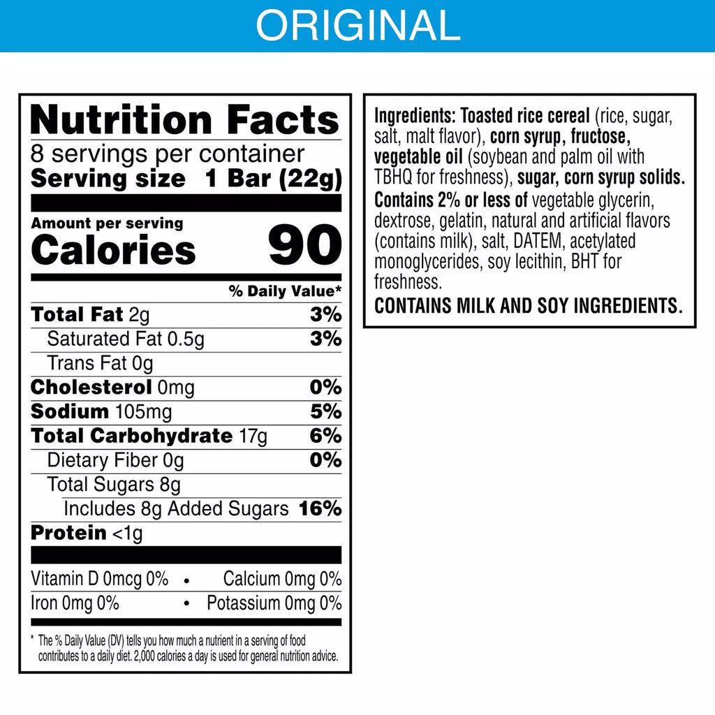 Original Crispy Marshmallow Squares, 6.2 oz