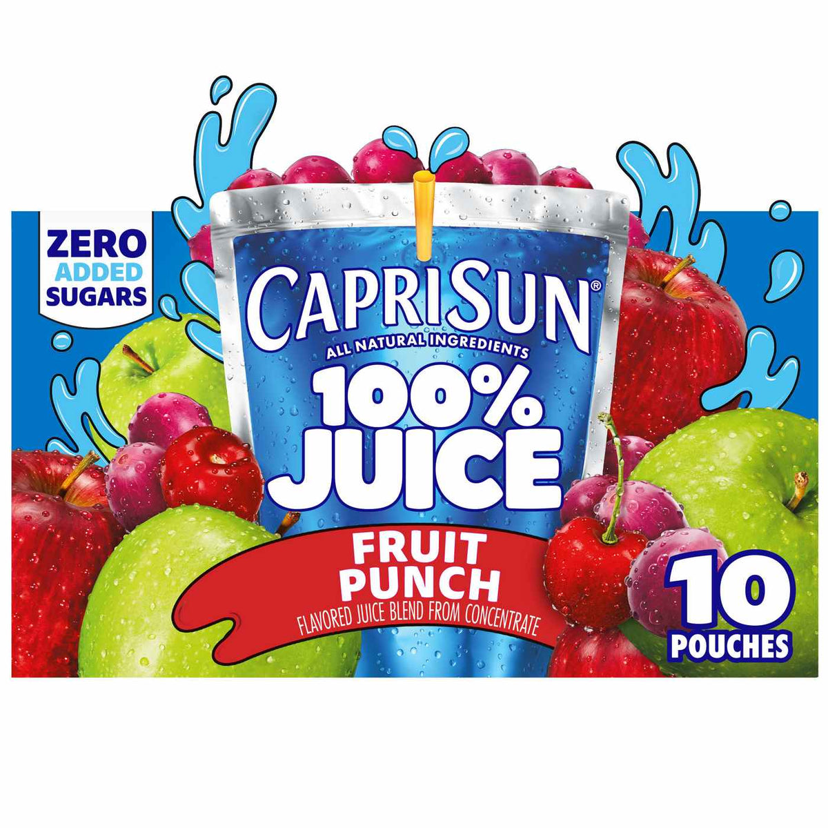 Capri Sun 100% Fruit Punch Juice Blend 10 pk Pouches