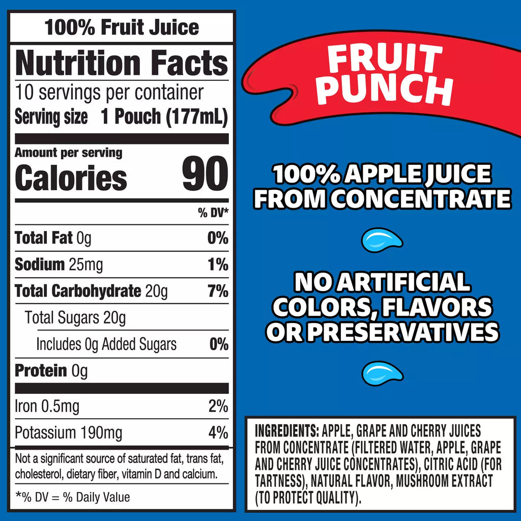 Capri Sun 100% Fruit Punch Juice Blend 10 pk Pouches
