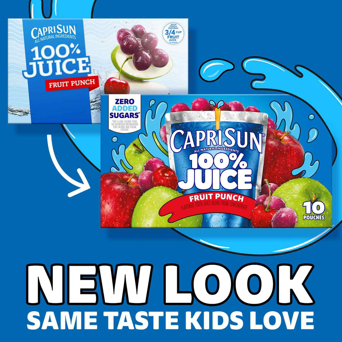 Capri Sun 100% Fruit Punch Juice Blend 10 pk Pouches