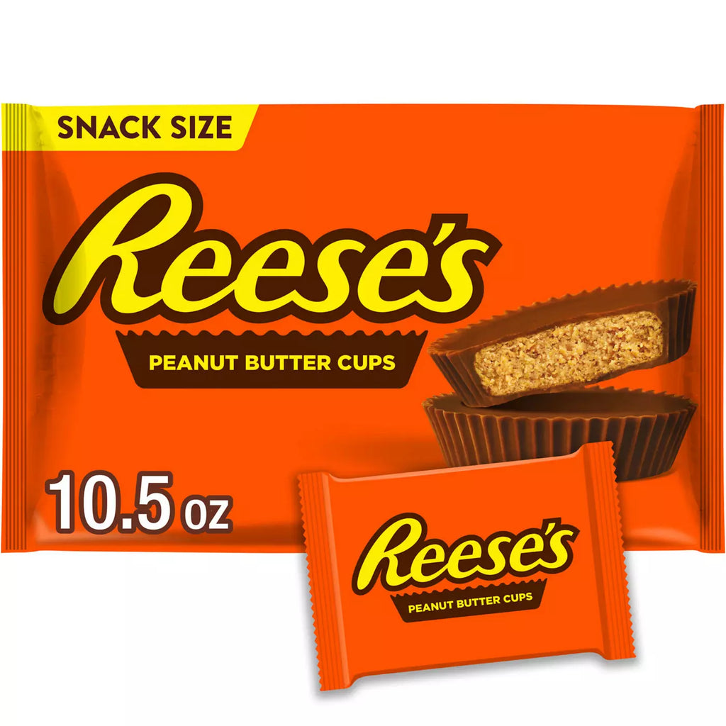 Milk Chocolate Snack Size Peanut Butter Cups Halloween Candy Bag