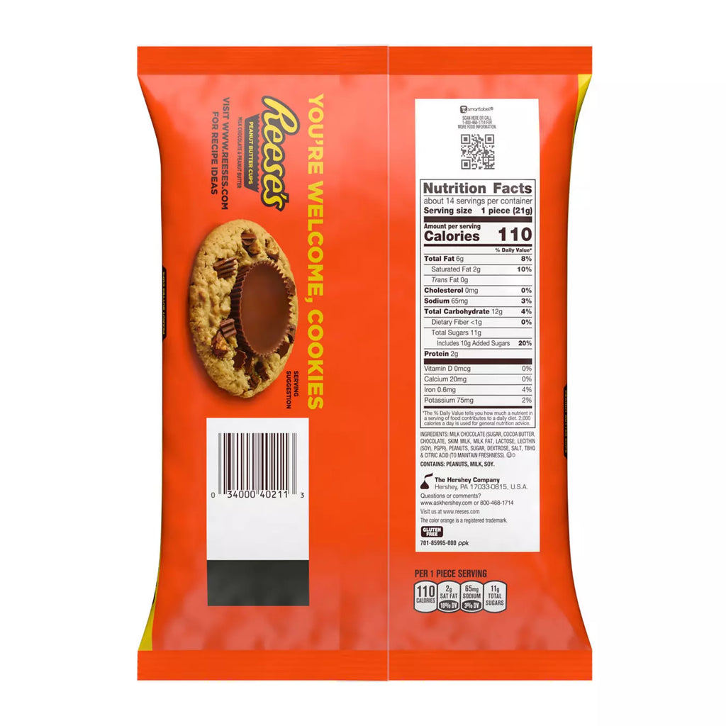 Milk Chocolate Snack Size Peanut Butter Cups Halloween Candy Bag