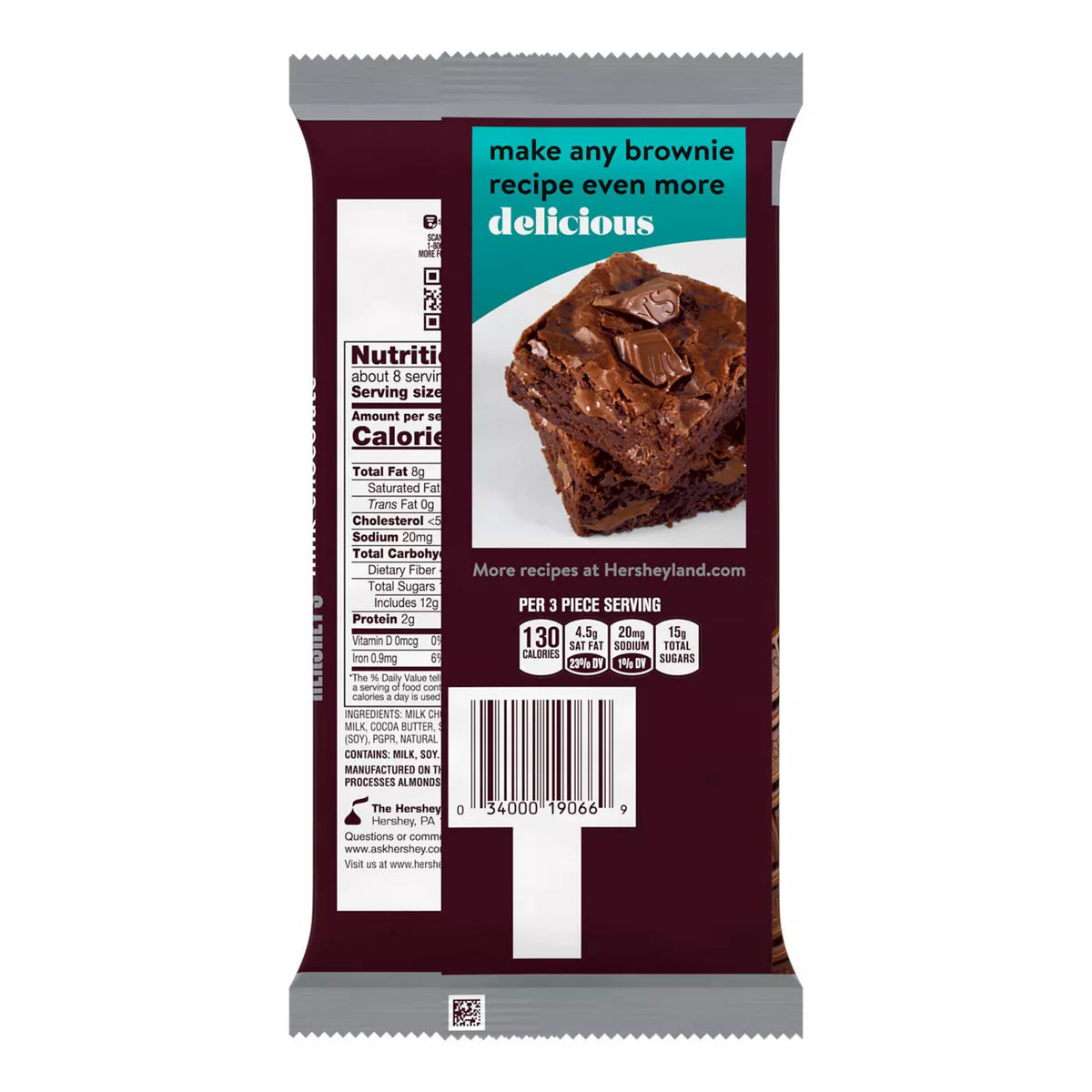 Milk Chocolate Giant Candy Bar, 25 pc