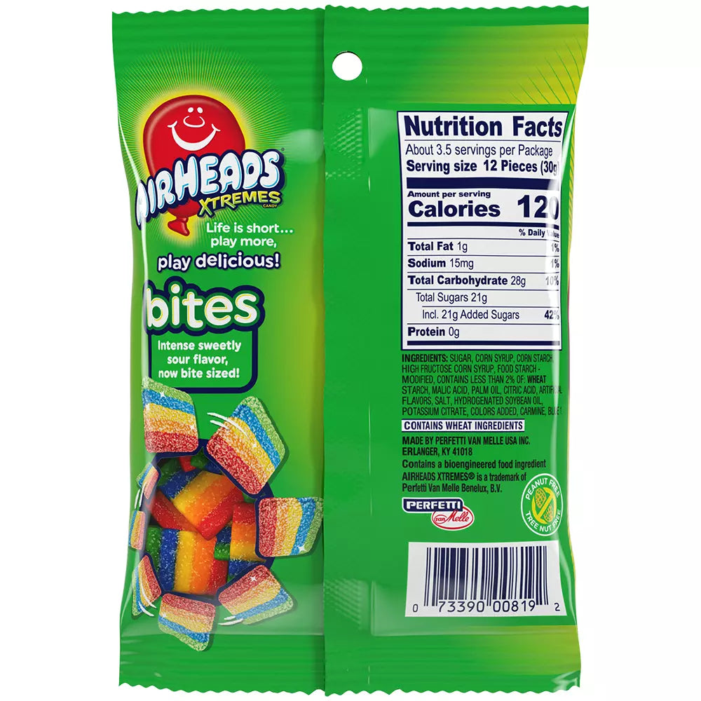 Sour Rainbow Berry Candy Bites