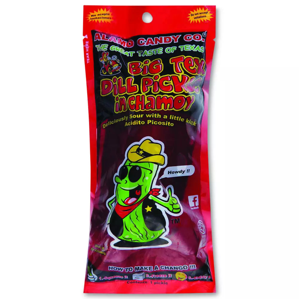 Big Tex Dill Pickle in Chamoy
