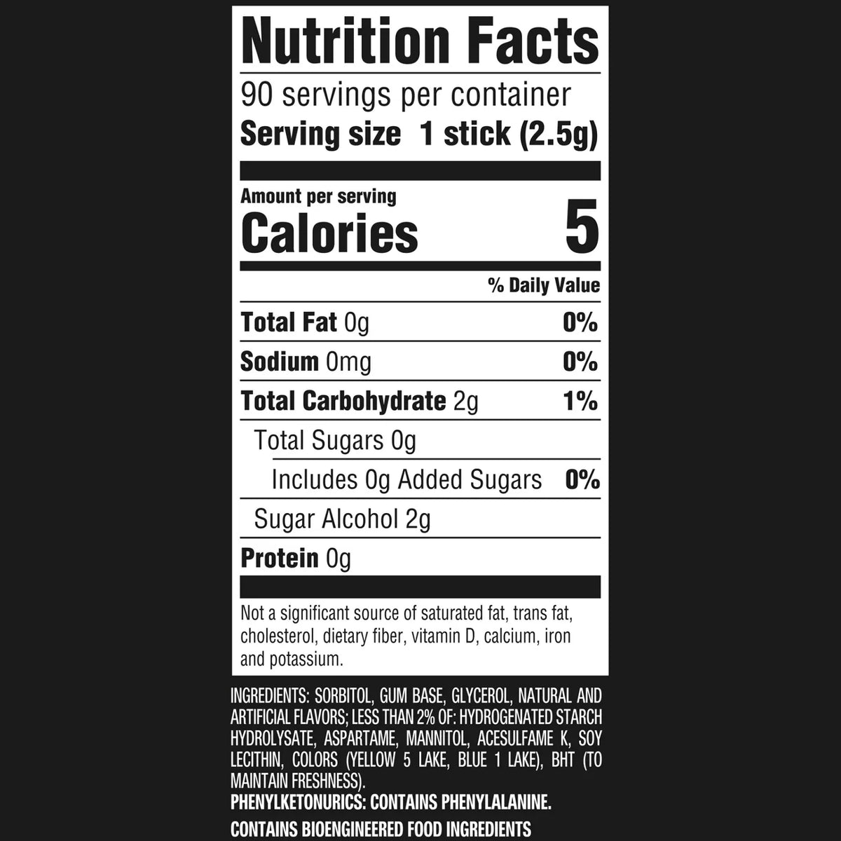 Spearmint Rain Sugar Free Gum – 6 Value Pack