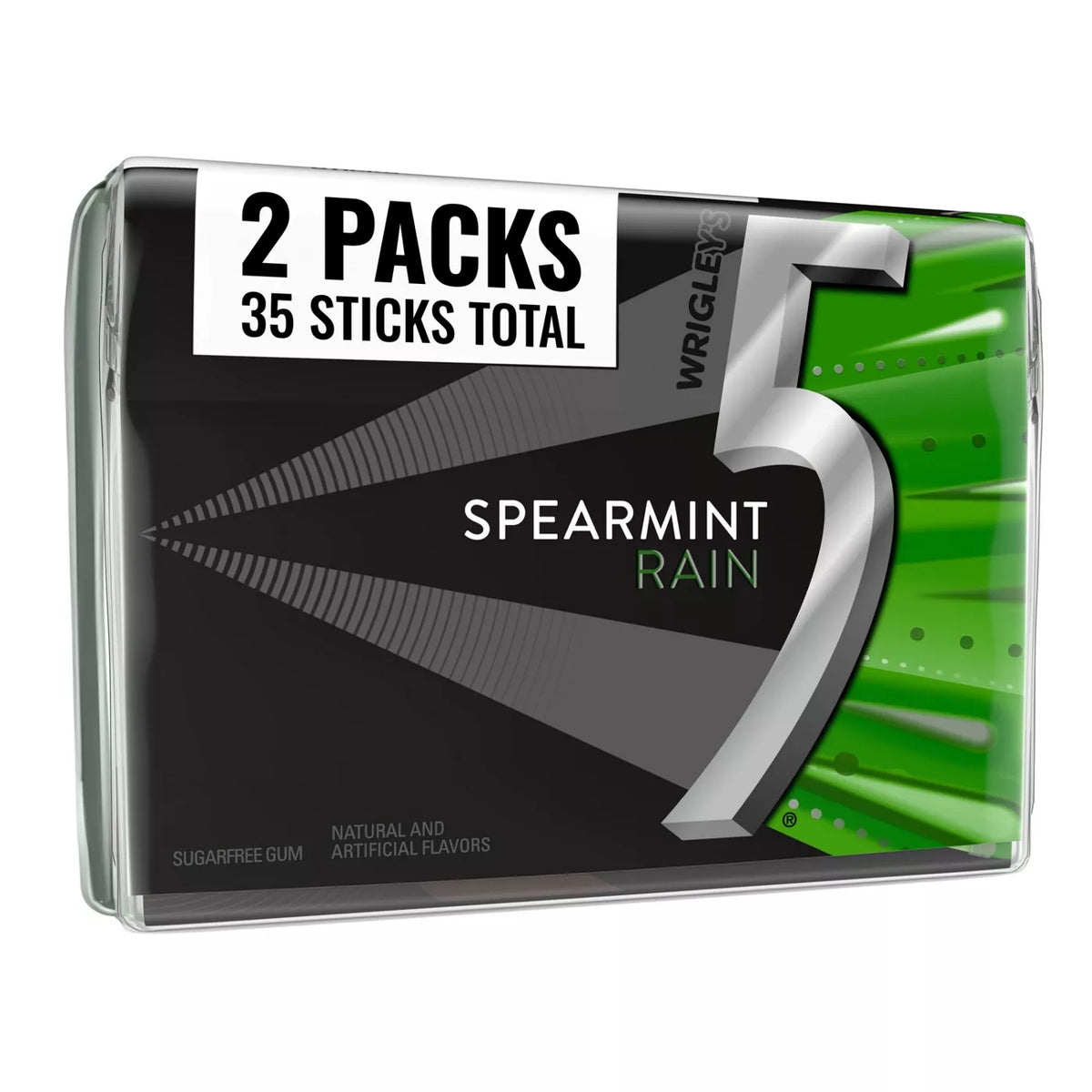 Spearmint Rain Sugar Free Chewing Gum