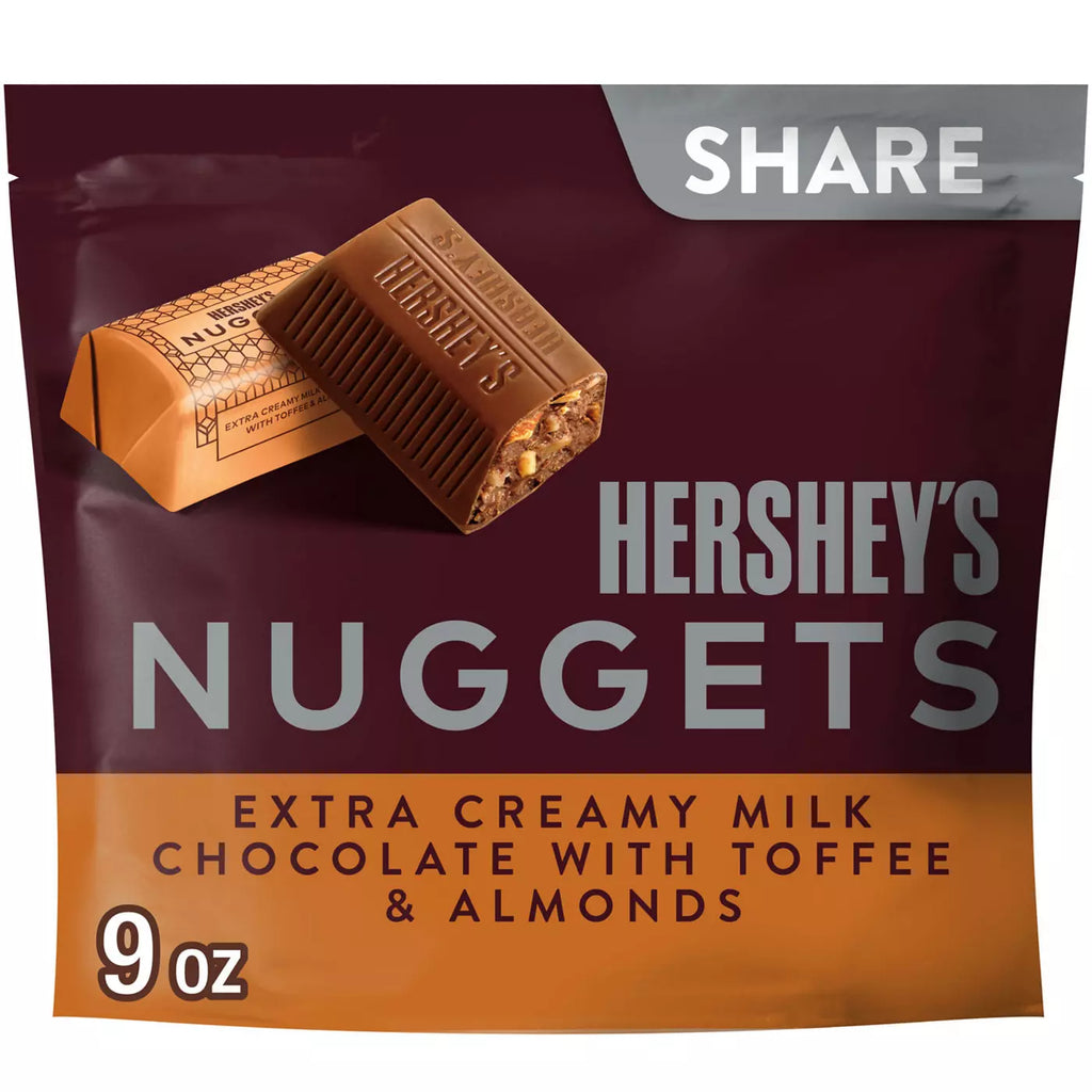 Nuggets Milk Chocolate Toffee & Almonds Candy – Share Pack
