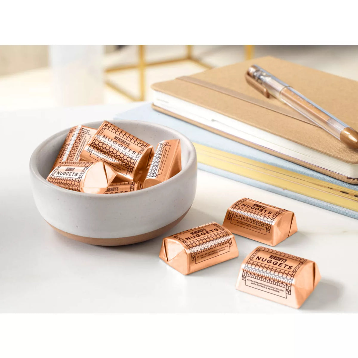 Nuggets Milk Chocolate Toffee & Almonds Candy – Share Pack