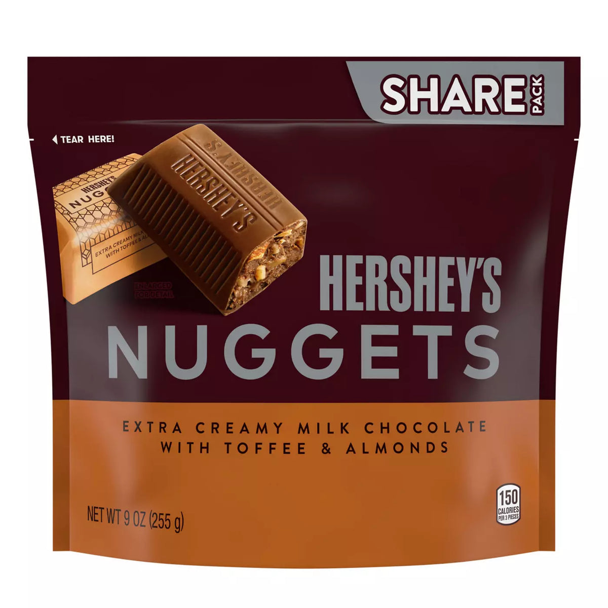 Nuggets Milk Chocolate Toffee & Almonds Candy – Share Pack