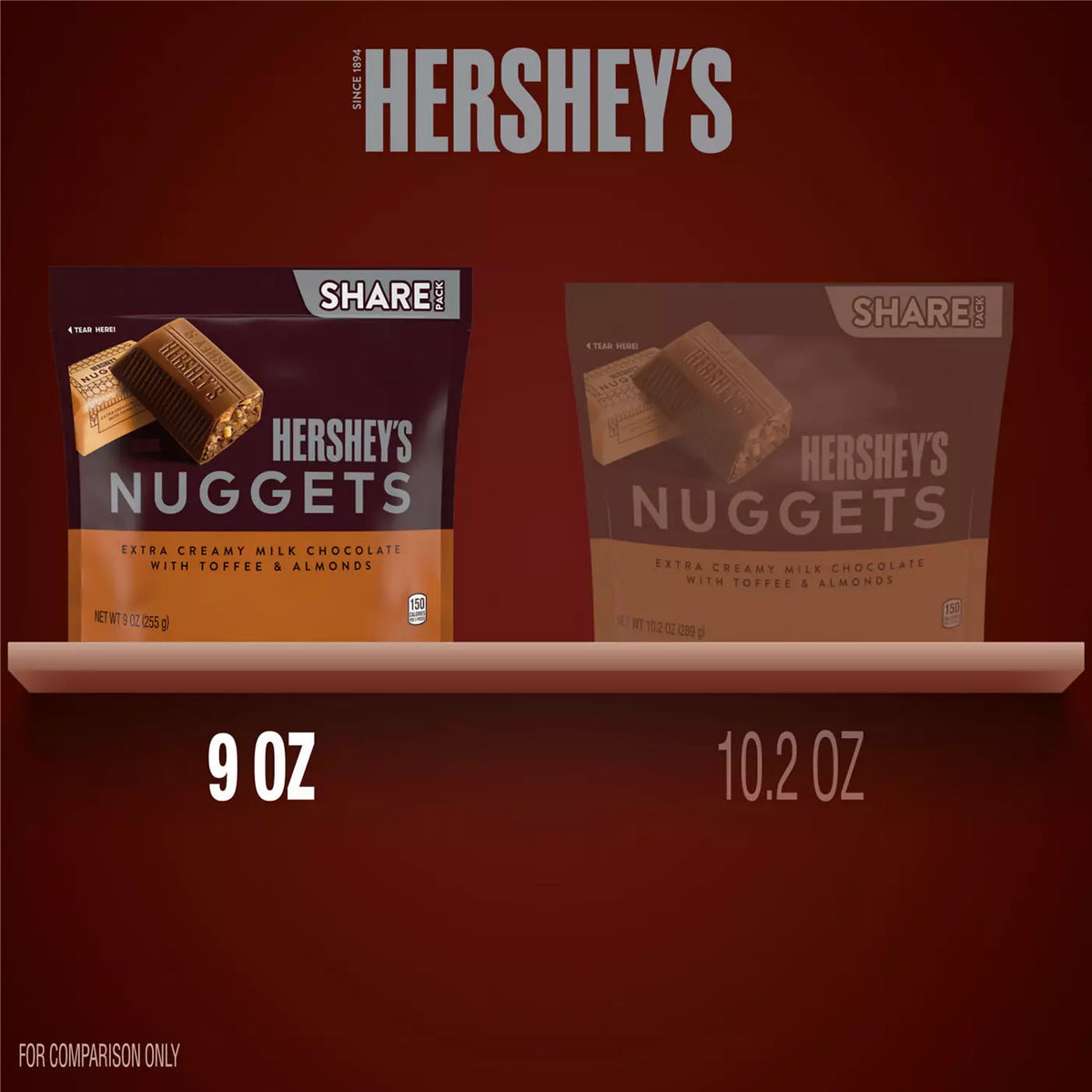 Nuggets Milk Chocolate Toffee & Almonds Candy – Share Pack