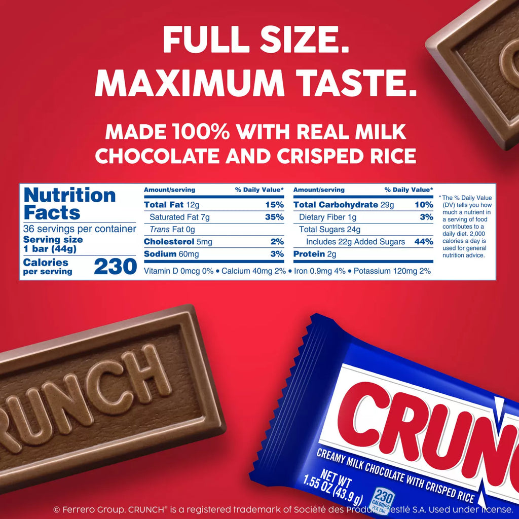Crispy Milk Chocolate Fun Size Candy Bars