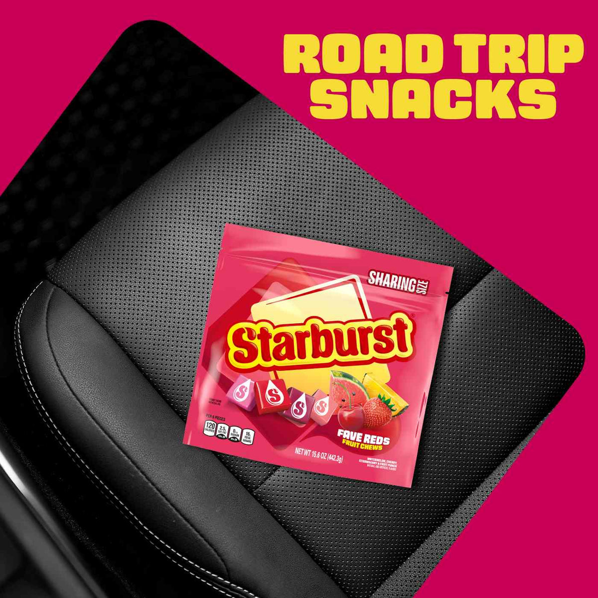 Starburst FaveReds Fruit Chews Candy - Sharing Size
