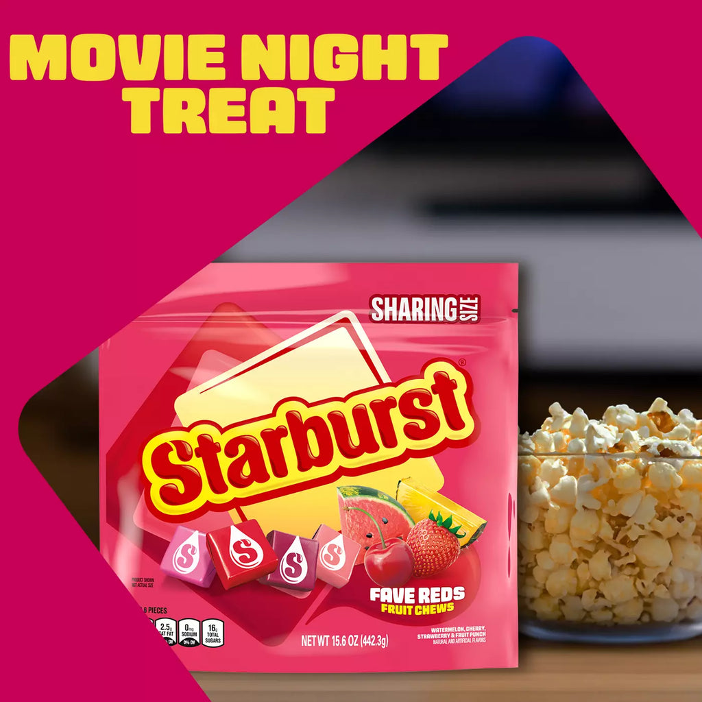 Starburst FaveReds Fruit Chews Candy - Sharing Size