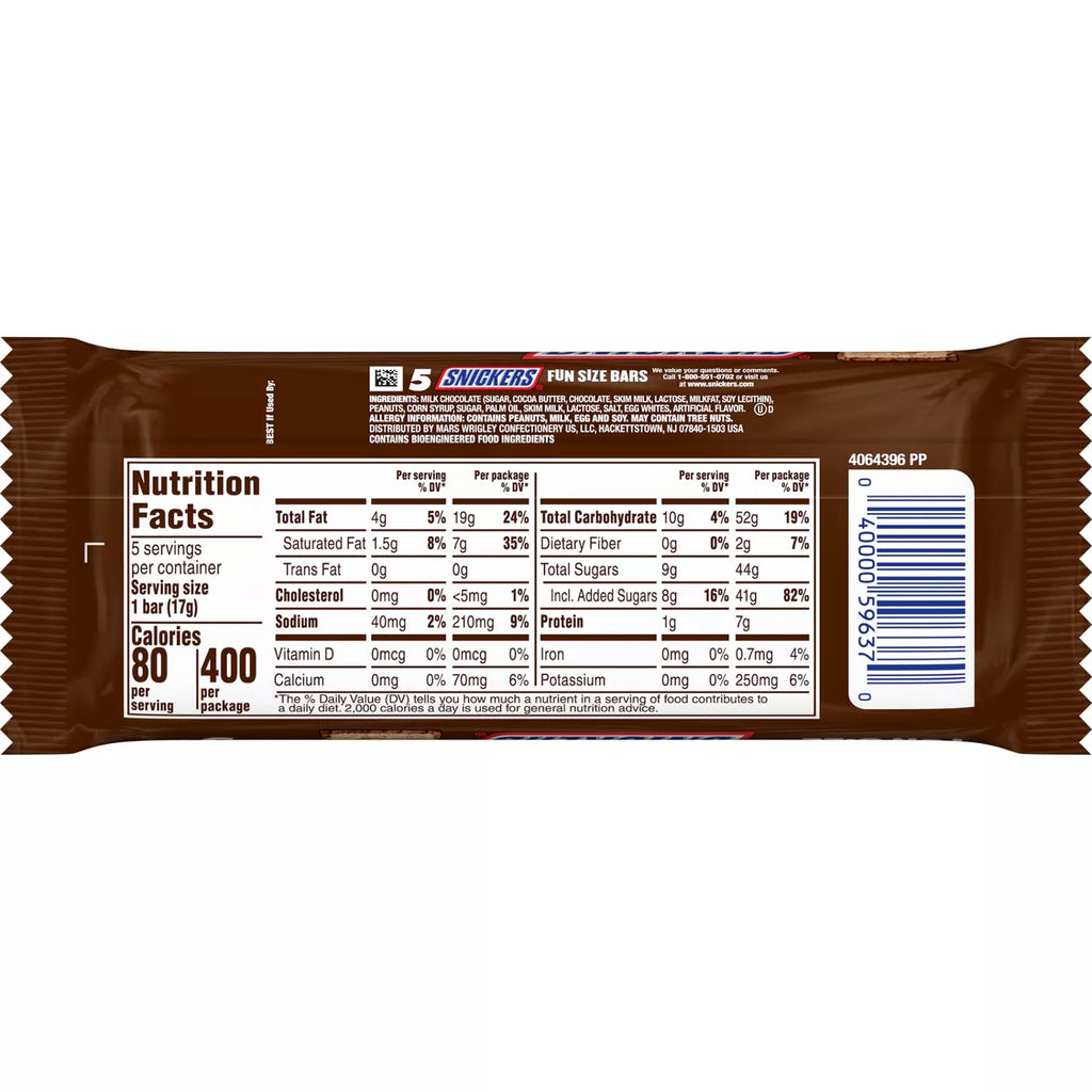 Chocolate Fun Size Candy Bars