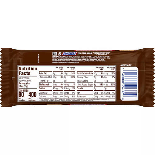 Chocolate Fun Size Candy Bars