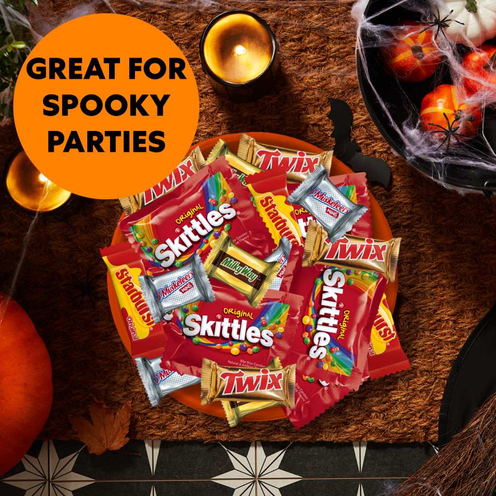 Milky Way, Starburst, Skittles & Twix Assorted Fun Size Halloween Candy