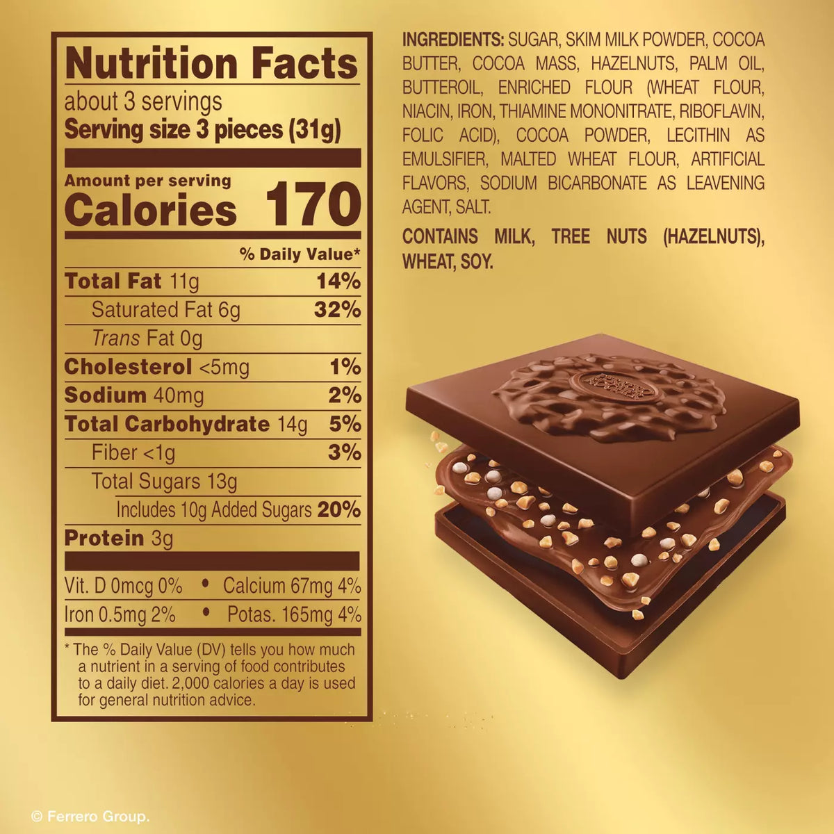 Assorted Chocolate Squares, 10 pc