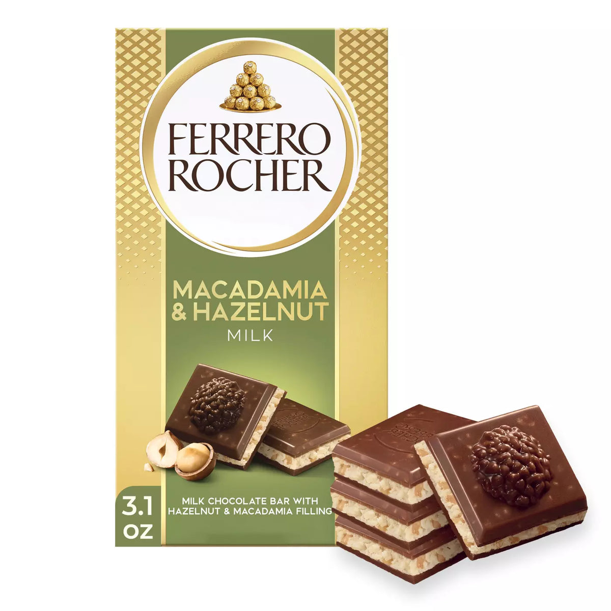 Macadamia & Hazelnut Milk Chocolate Bar