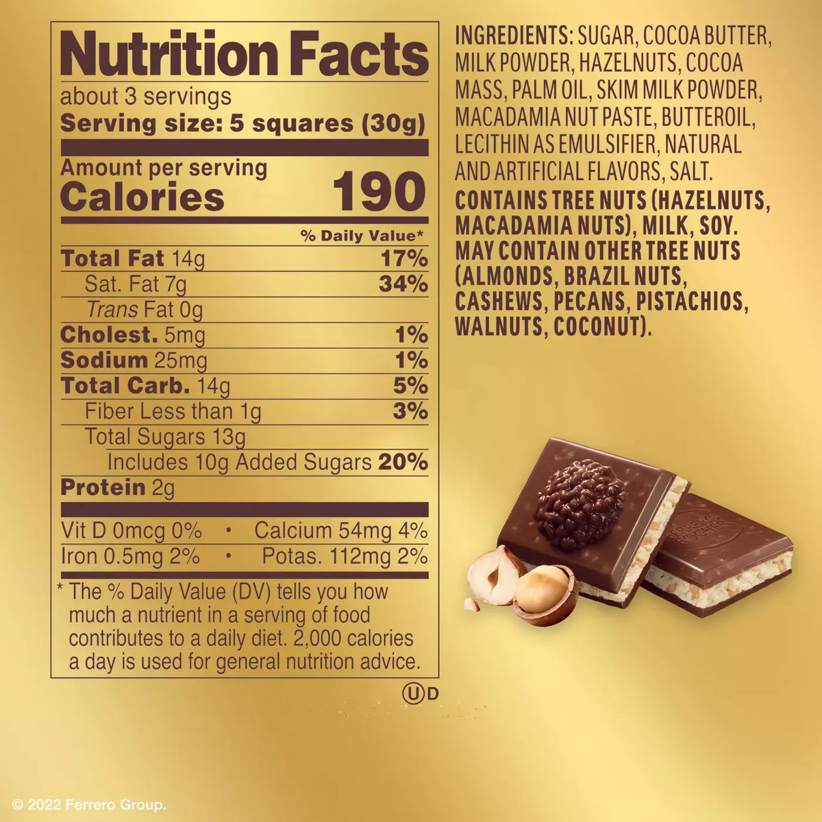 Macadamia & Hazelnut Milk Chocolate Bar