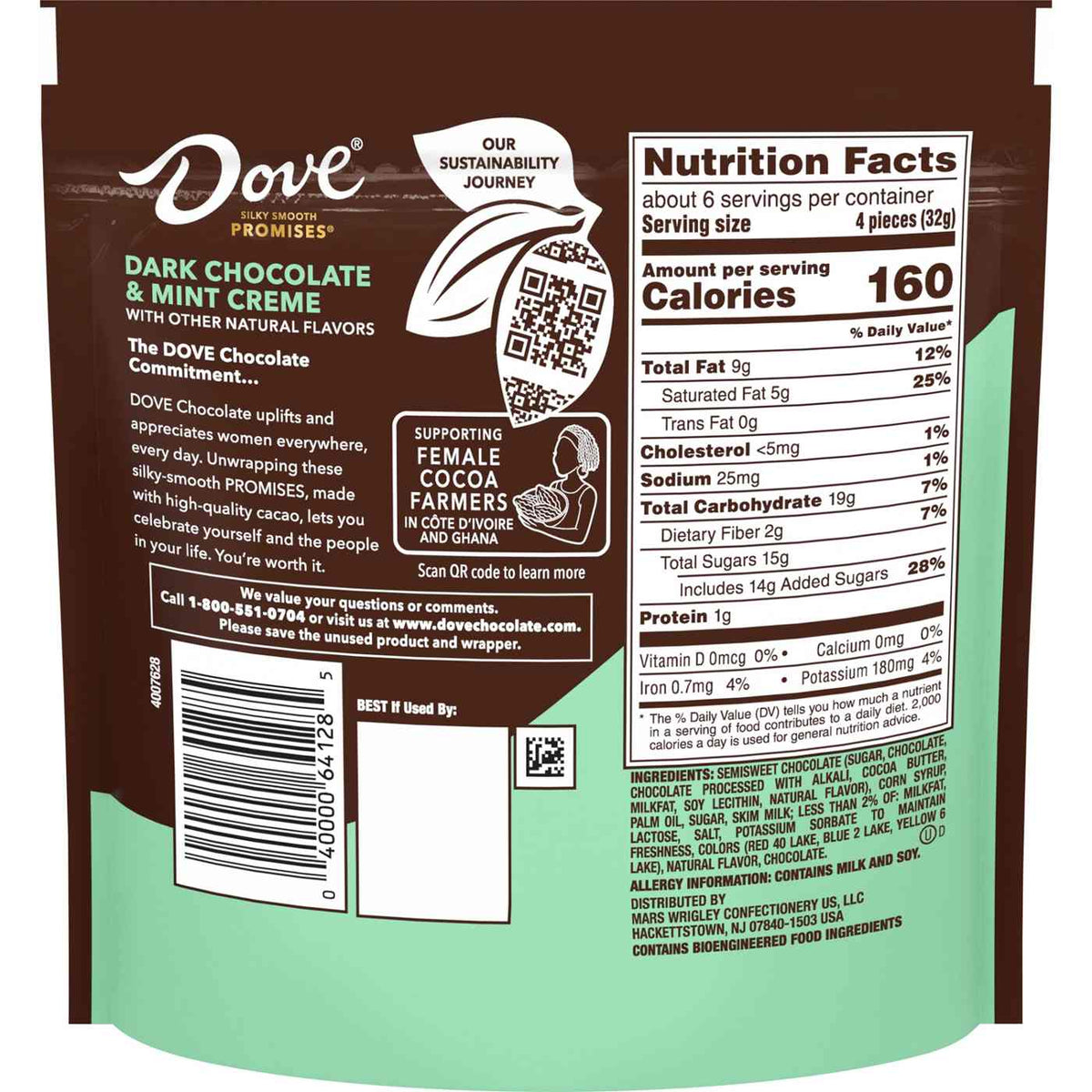 Dark Chocolate & Mint Creme Candy