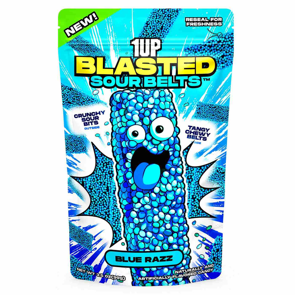 Blasted Sour Belts - Blue Razz