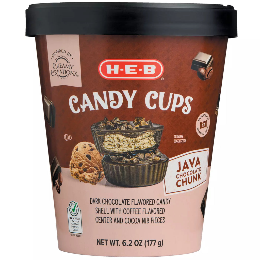 Java Chocolate Chunk Candy Cups – Coffee Flavored Chocolate Candy
