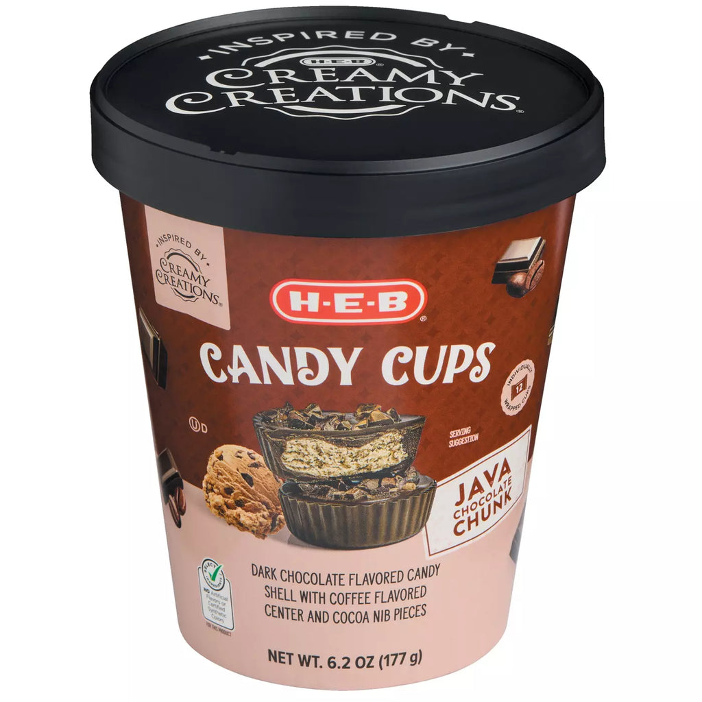 Java Chocolate Chunk Candy Cups – Coffee Flavored Chocolate Candy