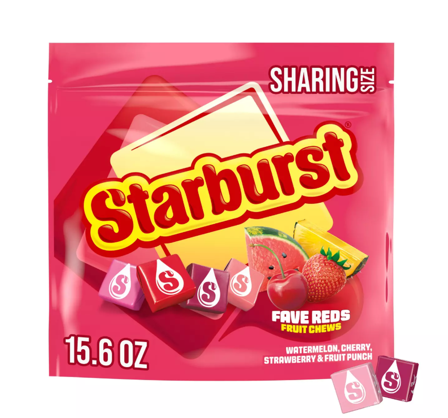 Starburst FaveReds Fruit Chews Candy - Sharing Size